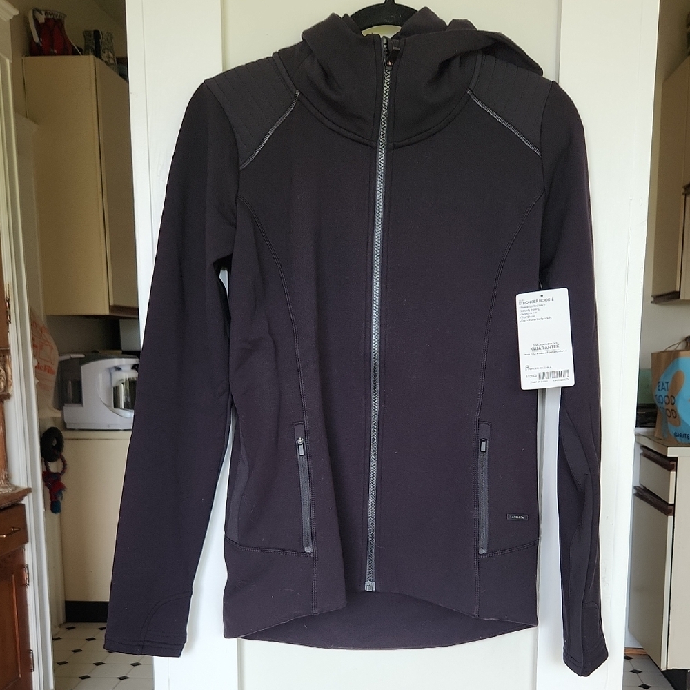 Athleta Stronger Black Hoodie - SMALL